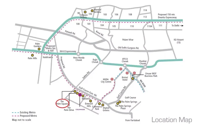 emmar-palm-square-location-map